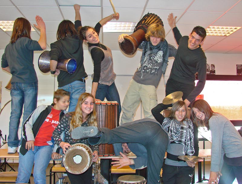 Club Percussions 2008-2009 : photo délire !