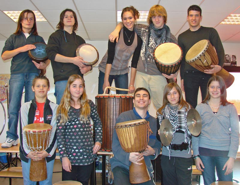 CKPM Club Percussions 2008-2009 (PS : malheureusement, sur la photo, il manque Laurie, Paulin, Jonathan et Antoine snif).