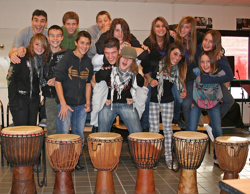Club Percussions 2009-2010 (PS : sur la photo, il manque Camille, Paulin, Piero et Mathieu).